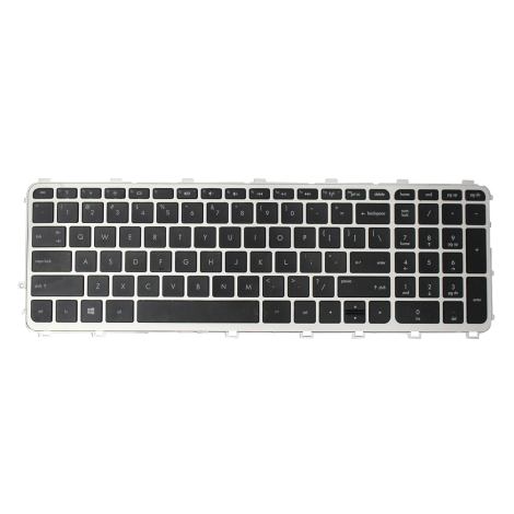 New Keyboard for HP Envy TouchSmart 15-J17-J Laptops w/ Silver F - Click Image to Close